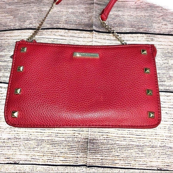 New York & Co. Red/Gold Crossbody Mini Studded Bag - Picture 1 of 9